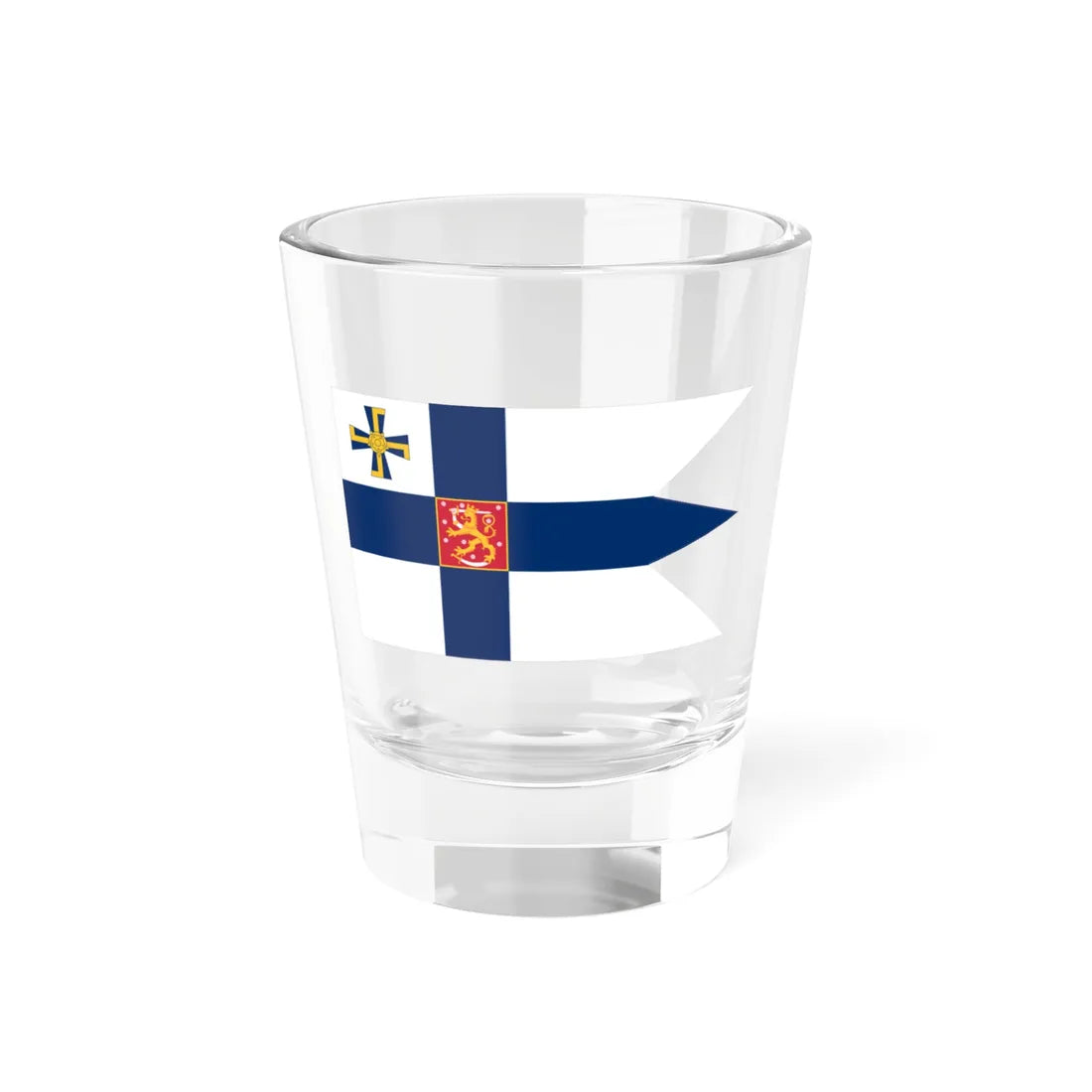 Flag of the President of Finland (Finland) Shot Glass 1.5oz 1.5oz - Go Mug Yourself