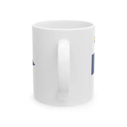 Flag of the President of Finland (Finland) White Coffee Mug - Go Mug Yourself