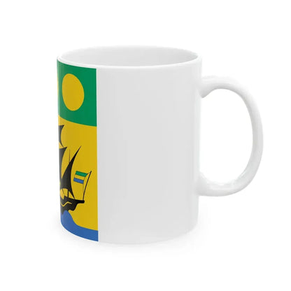 Flag of the President of Gabon 1960-1990 (Gabon) White Coffee Mug - Go Mug Yourself