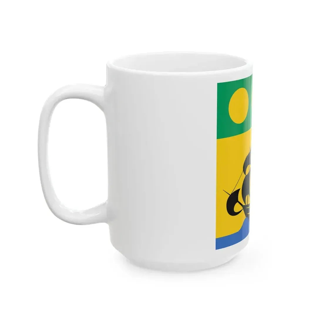 Flag of the President of Gabon 1960-1990 (Gabon) White Coffee Mug - Go Mug Yourself