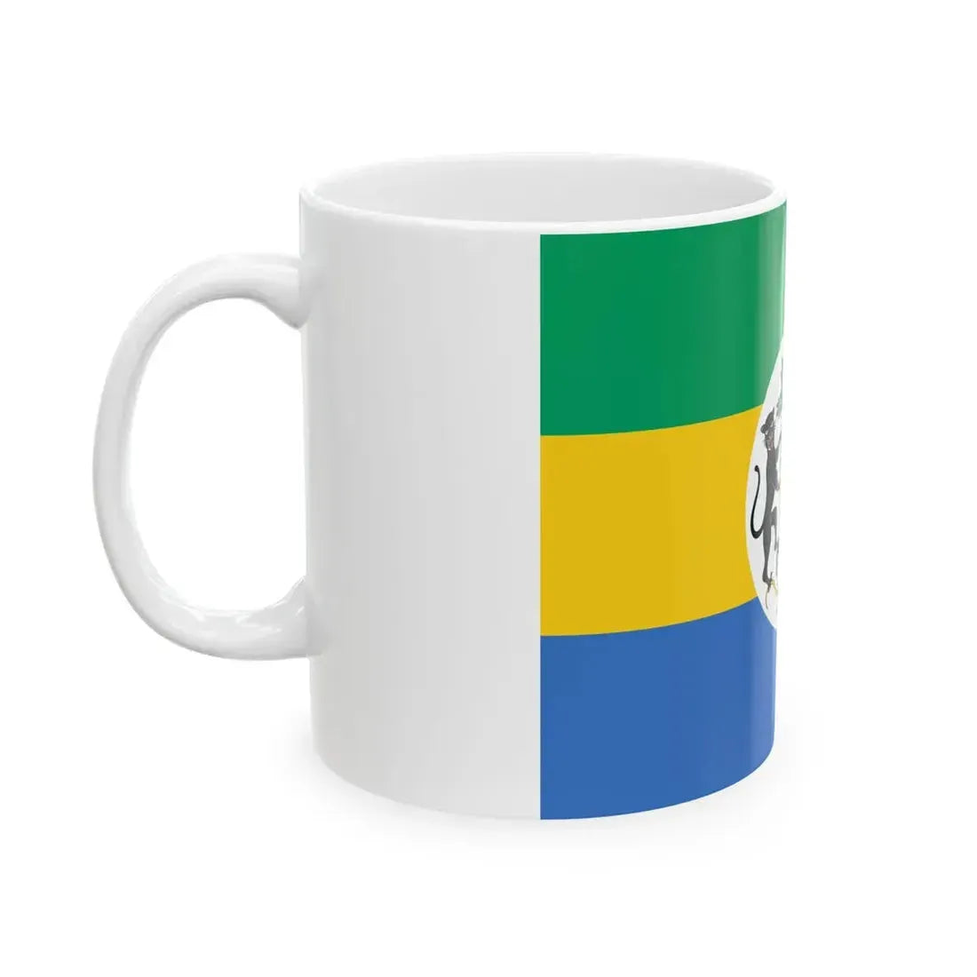 Flag of the President of Gabon 1990-2016 (Gabon) White Coffee Mug - Go Mug Yourself