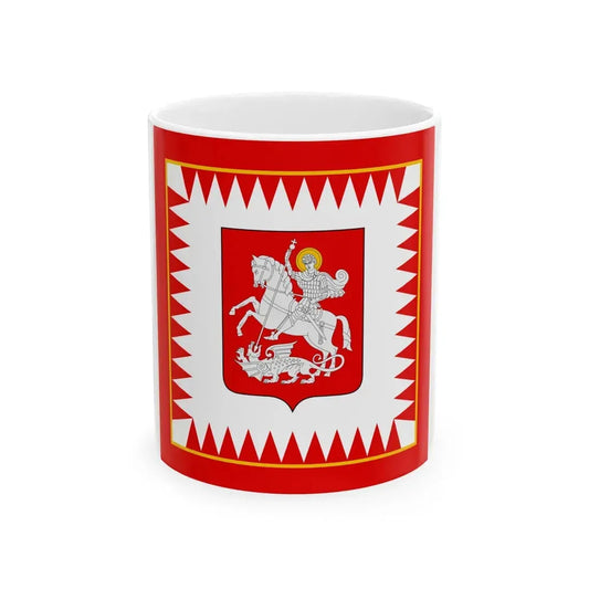 Flag of the President of Georgia (Georgia) White Coffee Mug 11oz - Go Mug Yourself