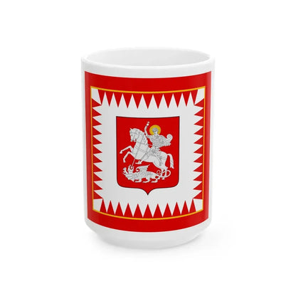 Flag of the President of Georgia (Georgia) White Coffee Mug 15oz - Go Mug Yourself