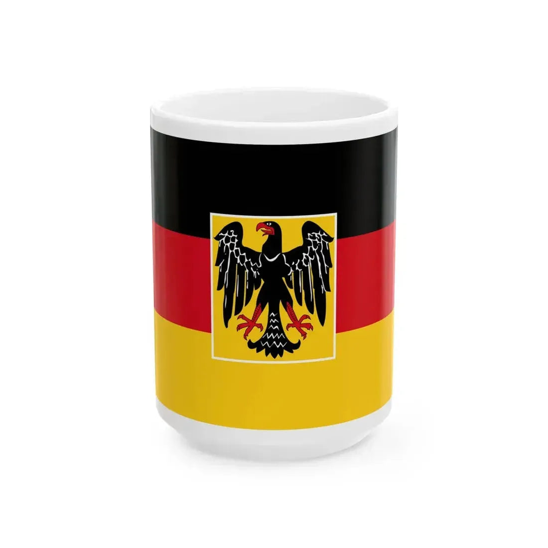 Flag of the President of Germany 1919-1921 (Germany) White Coffee Mug 15oz - Go Mug Yourself