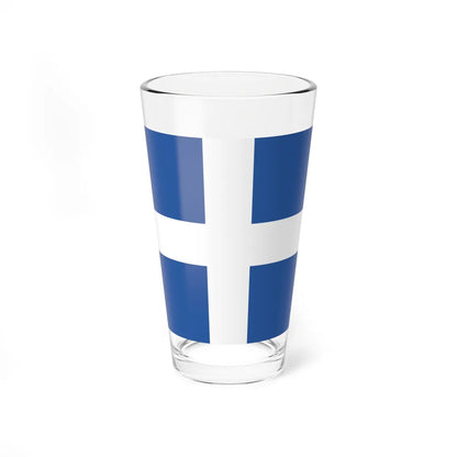 Flag of the President of Greece 1924-1935 (Greece) Pint Glass 16oz 16oz - Go Mug Yourself