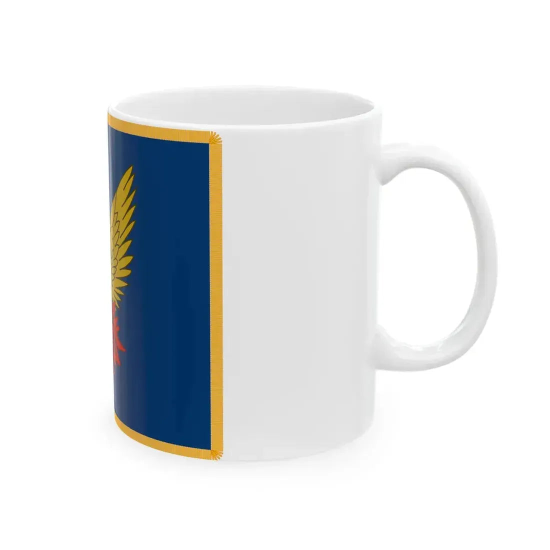 Flag of the President of Greece 1973-1974 (Greece) White Coffee Mug - Go Mug Yourself