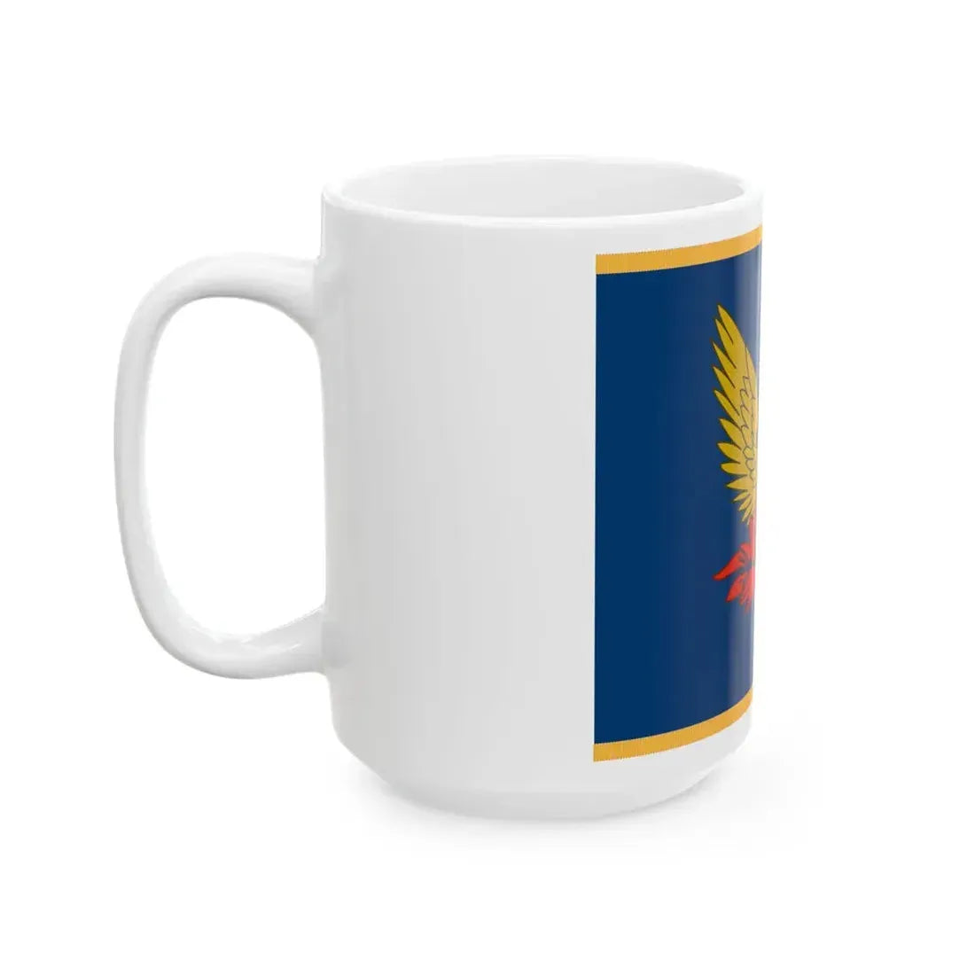 Flag of the President of Greece 1973-1974 (Greece) White Coffee Mug - Go Mug Yourself