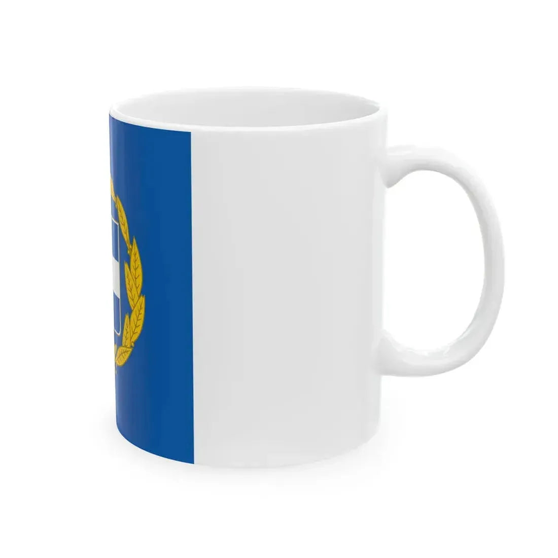 Flag of the President of Greece (Greece) White Coffee Mug - Go Mug Yourself