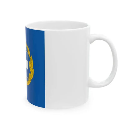 Flag of the President of Greece (Greece) White Coffee Mug - Go Mug Yourself