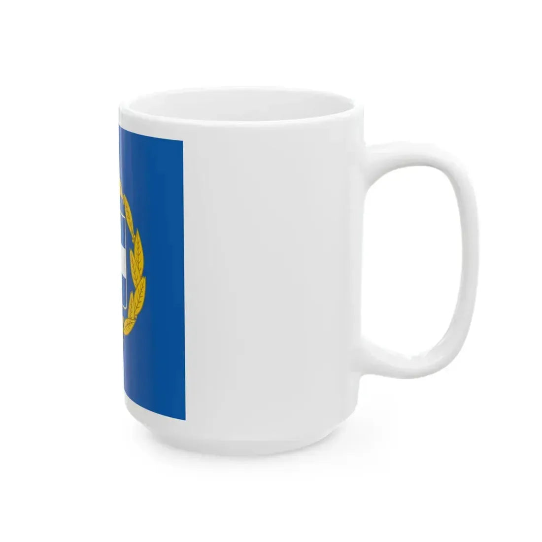 Flag of the President of Greece (Greece) White Coffee Mug - Go Mug Yourself