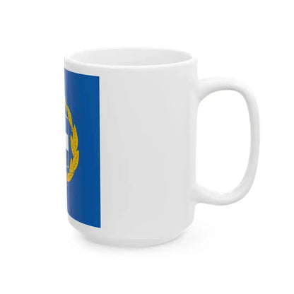 Flag of the President of Greece (Greece) White Coffee Mug - Go Mug Yourself