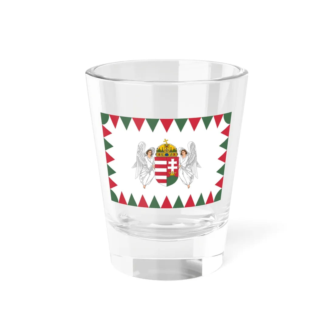 Flag of the President of Hungary (Hungary) Shot Glass 1.5oz 1.5oz - Go Mug Yourself