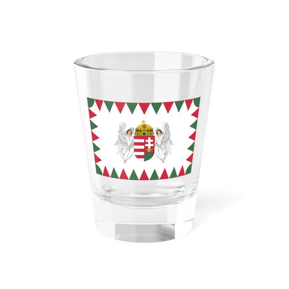 Flag of the President of Hungary (Hungary) Shot Glass 1.5oz 1.5oz - Go Mug Yourself