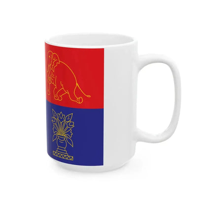 Flag of the President of India 1950-1971 (India) White Coffee Mug - Go Mug Yourself
