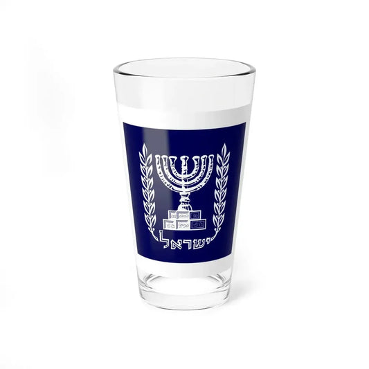 Flag of the President of Israel (Israel) Pint Glass 16oz 16oz - Go Mug Yourself