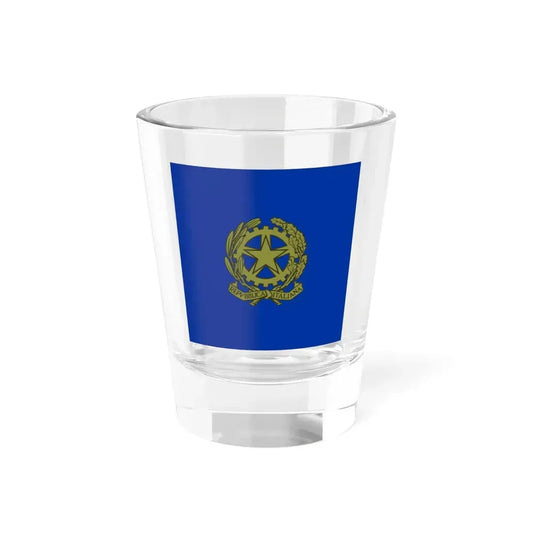 Flag of the President of Italy 1965-1990 (Italy) Shot Glass 1.5oz 1.5oz - Go Mug Yourself