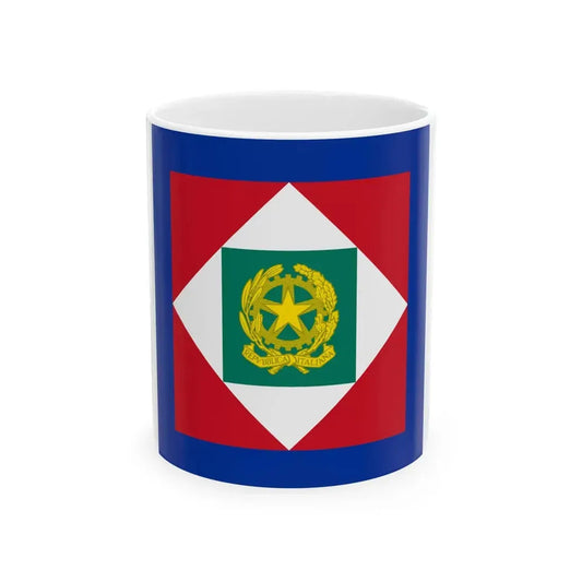 Flag of the President of Italy 2000-2003 (Italy) White Coffee Mug 11oz - Go Mug Yourself