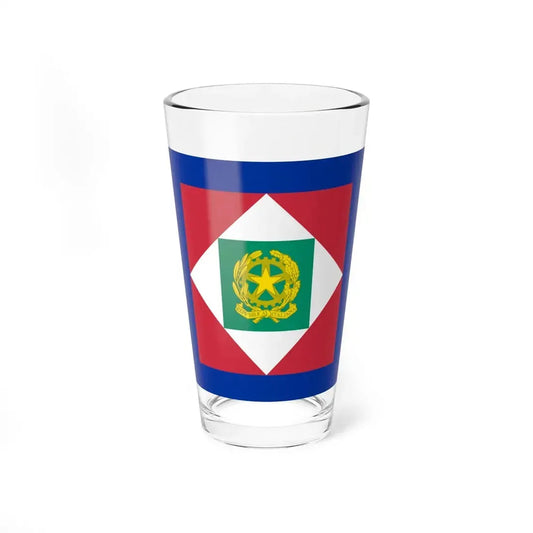 Flag of the President of Italy 2003-2006 (Italy) Pint Glass 16oz 16oz - Go Mug Yourself