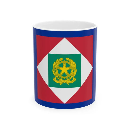 Flag of the President of Italy 2003-2006 (Italy) White Coffee Mug 11oz - Go Mug Yourself