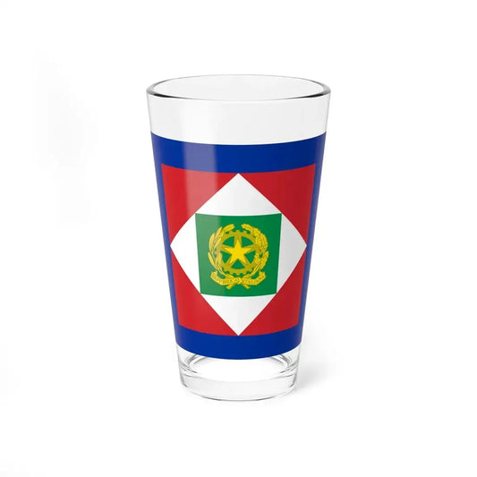 Flag of the President of Italy (Italy) Pint Glass 16oz 16oz - Go Mug Yourself