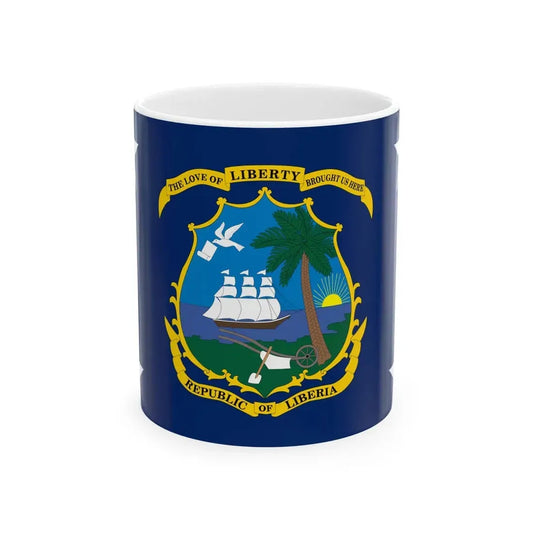 Flag of the President of Liberia (Liberia) White Coffee Mug 11oz - Go Mug Yourself