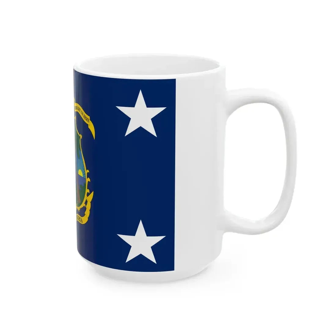 Flag of the President of Liberia (Liberia) White Coffee Mug - Go Mug Yourself