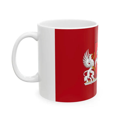 Flag of the President of Lithuania 3-5 (Lithuania) White Coffee Mug - Go Mug Yourself
