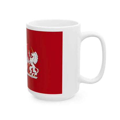 Flag of the President of Lithuania 3-5 (Lithuania) White Coffee Mug - Go Mug Yourself