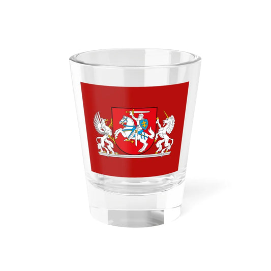 Flag of the President of Lithuania (Lithuania) Shot Glass 1.5oz 1.5oz - Go Mug Yourself