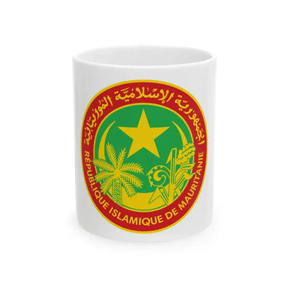Flag of the president of Mauritania (Mauritania) White Coffee Mug 11oz - Go Mug Yourself