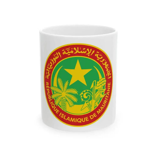 Flag of the president of Mauritania (Mauritania) White Coffee Mug 11oz - Go Mug Yourself