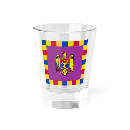 Flag of the President of Moldova (Moldova) Shot Glass 1.5oz 1.5oz - Go Mug Yourself