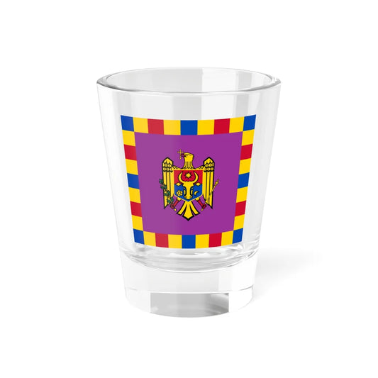 Flag of the President of Moldova (Moldova) Shot Glass 1.5oz 1.5oz - Go Mug Yourself