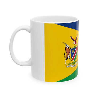 Flag of the President of Namibia (Namibia) White Coffee Mug - Go Mug Yourself