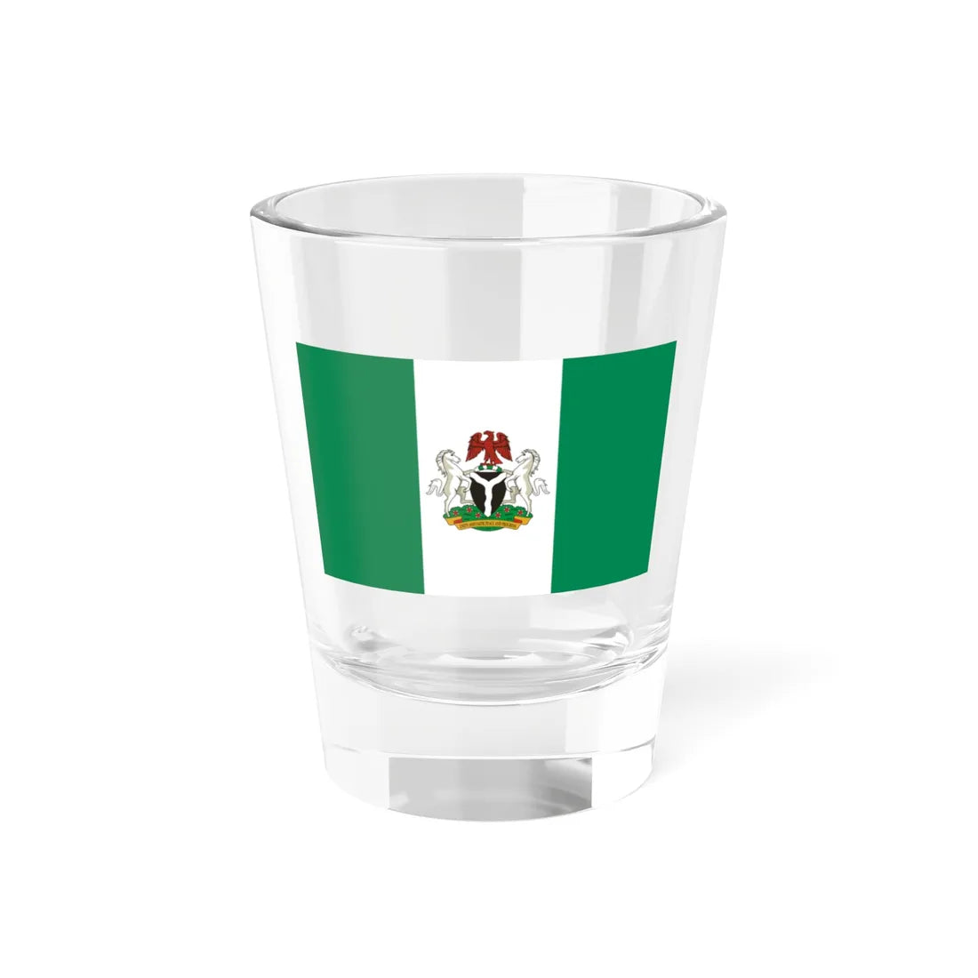 Flag of the President of Nigeria (Niger) Shot Glass 1.5oz 1.5oz - Go Mug Yourself