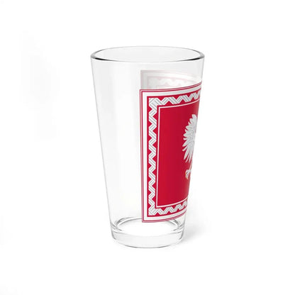 Flag of the President of Poland 1956-1990 (Poland) Pint Glass 16oz - Go Mug Yourself