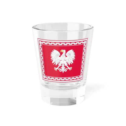 Flag of the President of Poland 1956-1990 (Poland) Shot Glass 1.5oz 1.5oz - Go Mug Yourself