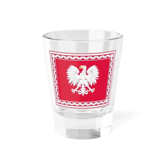 Flag of the President of Poland 1956-1990 (Poland) Shot Glass 1.5oz 1.5oz - Go Mug Yourself