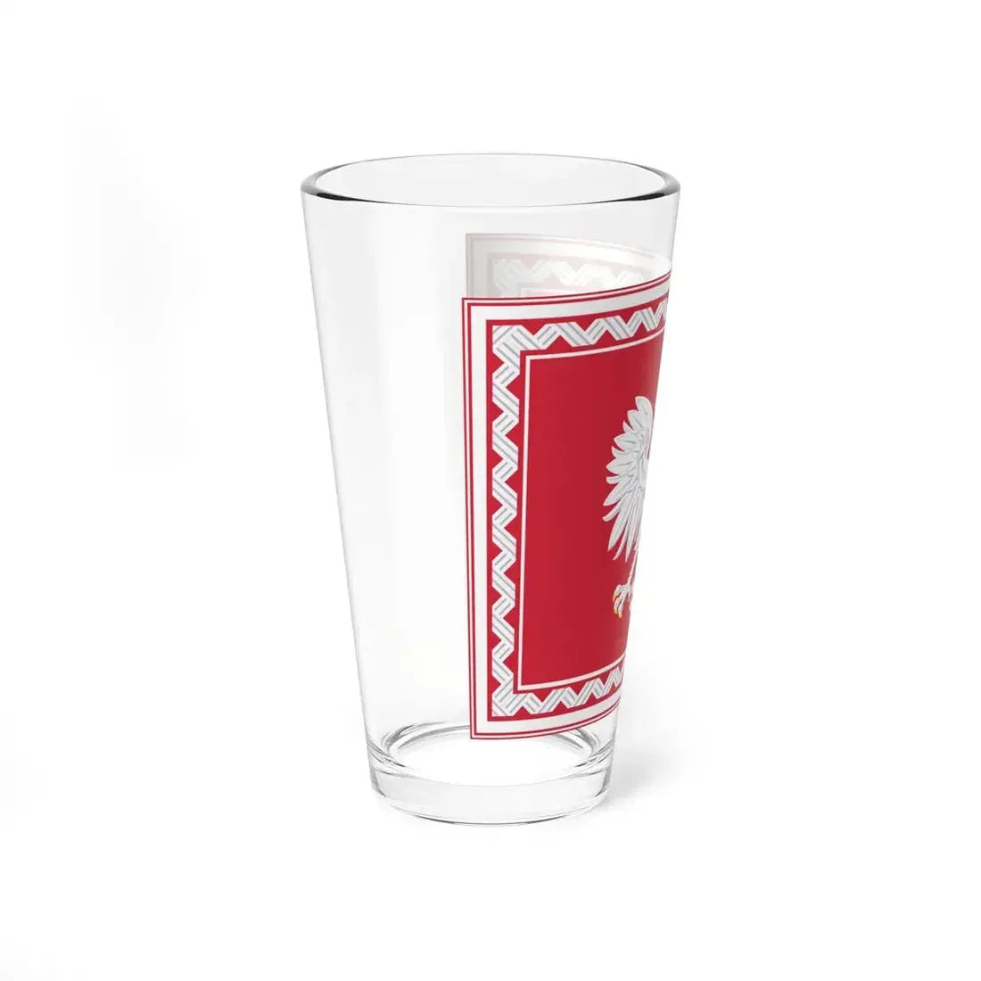 Flag of the President of Poland (Poland) Pint Glass 16oz - Go Mug Yourself