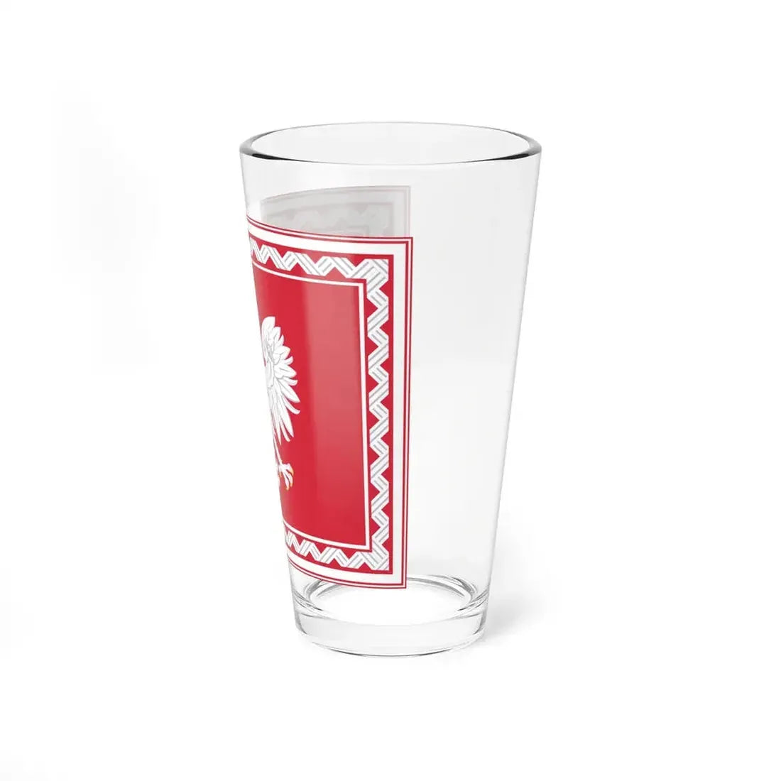 Flag of the President of Poland (Poland) Pint Glass 16oz - Go Mug Yourself