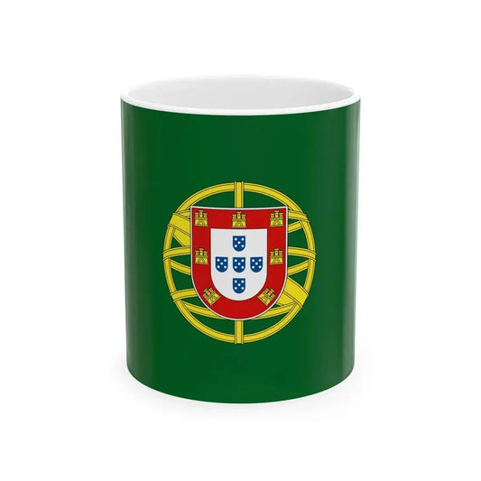 Flag of the President of Portugal (Portugal) White Coffee Mug 11oz - Go Mug Yourself