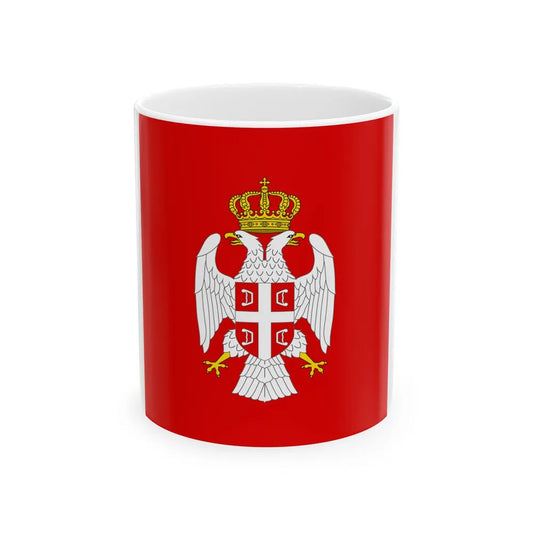 Flag of the President of Republika Srpska 1995-2007 (Bosnia and Herzegovina) White Coffee Mug 11oz - Go Mug Yourself