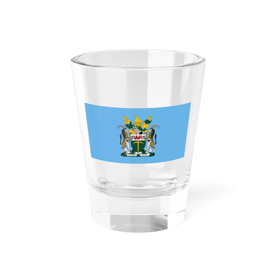 Flag of the President of Rhodesia 1970-1979 (Zimbabwe) Shot Glass 1.5oz 1.5oz - Go Mug Yourself