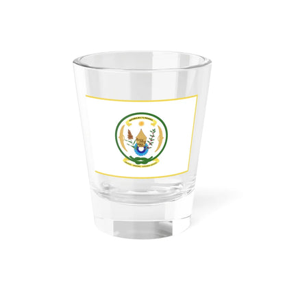 Flag of the President of Rwanda (Rwanda) Shot Glass 1.5oz 1.5oz - Go Mug Yourself