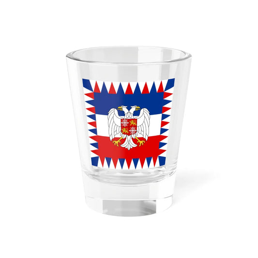 Flag of the President of Serbia and Montenegro 1992-2006 (Montenegro) Shot Glass 1.5oz 1.5oz - Go Mug Yourself