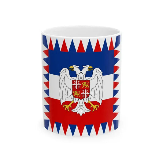 Flag of the President of Serbia and Montenegro 1992-2006 (Montenegro) White Coffee Mug 11oz - Go Mug Yourself