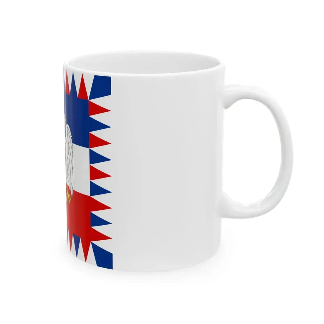 Flag of the President of Serbia and Montenegro 1992-2006 (Montenegro) White Coffee Mug - Go Mug Yourself