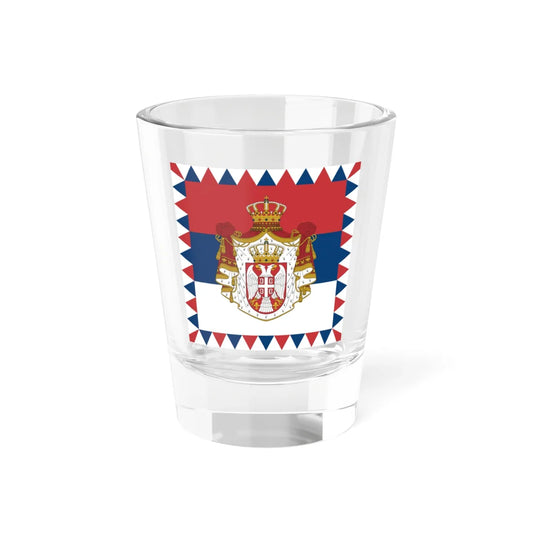Flag of the President of Serbia (Serbia) Shot Glass 1.5oz 1.5oz - Go Mug Yourself