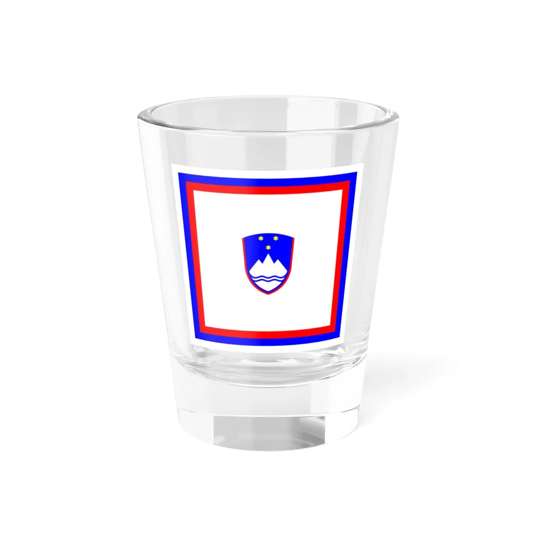 Flag of the President of Slovenia (Slovenia) Shot Glass 1.5oz 1.5oz - Go Mug Yourself
