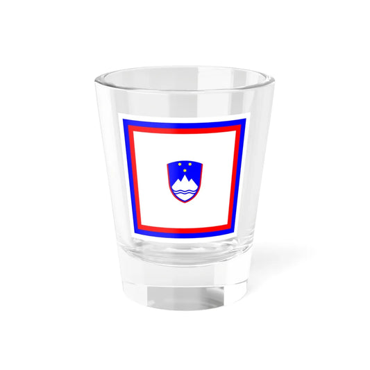 Flag of the President of Slovenia (Slovenia) Shot Glass 1.5oz 1.5oz - Go Mug Yourself